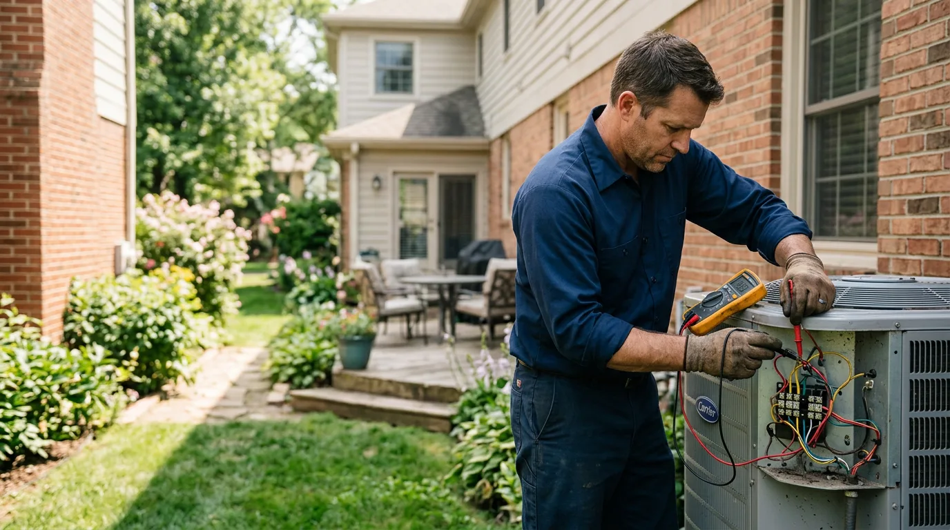 HVAC technician working near Gilman, VT